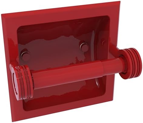 Allied Brass 2024-CD-FER Recessed Toilet Holder Fire Engine Red