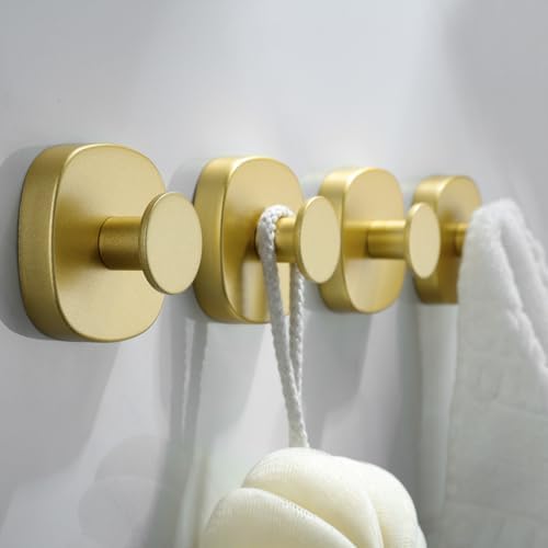 4-Piece Suction Cup Hooks for Bathroom