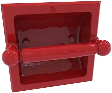Allied Brass Recessed Toilet Paper Holder Fire Engine Red