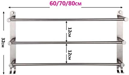 BOGbco 60cm Brushed Stainless Steel Towel Rail