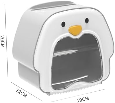 Aonyaybm penguin-shaped covered toilet paper holder Pink