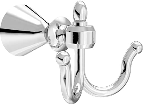 Strapping double towel hook forPolished robust bathroom setup