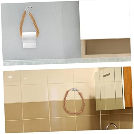 STOBOK Rustic Rope Toilet Paper Holder