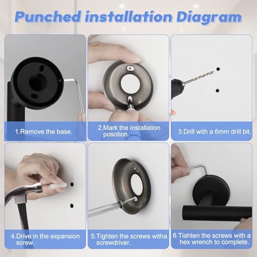 Stylish 8-Piece Bathroom Hardware Set for Easy Storage Organization