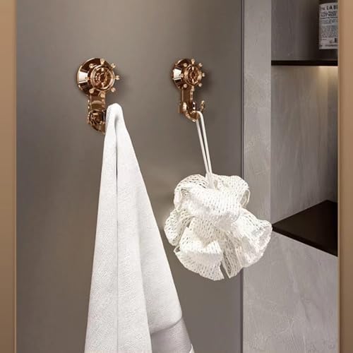 No Damage Bathroom Towel Hook Brown