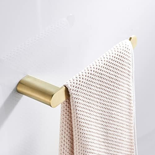 BOCbco Towel Rail Wall-Mounted Towel Bar Brushed Gold Bathroom Kitchen Towel Organizer