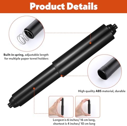 Adjustable 2-Piece Toilet Paper Holders for Home
