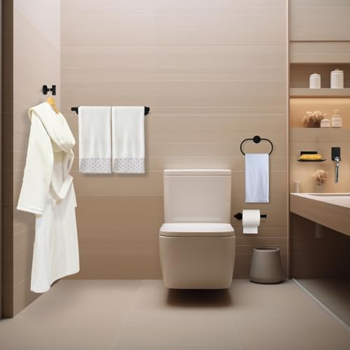 Stylish 8-Piece Bathroom Hardware Set for Easy Storage Organization