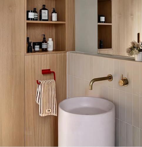 Modern Minimalist Red Toilet Paper Holder