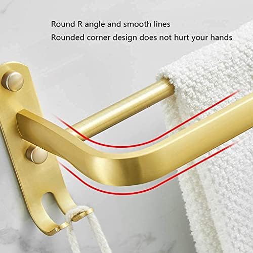 BOCbco - Bathroom Wall Hung Towel Holder With Dual Bars Gold finish