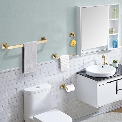 TURS 4-Piece Gold-plated Towel Bar Set