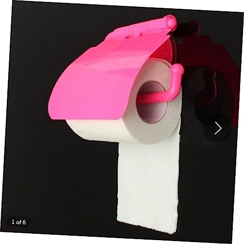 Zerodeko 3pcs Wall-Mounted Tissue Box Holder Design Rose Red
