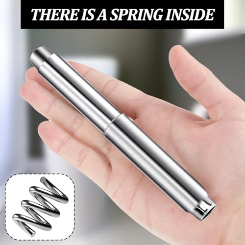 Stainless Steel Spring Roll Toilet Paper Holder for Home Bathroom Use