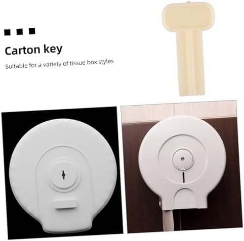 Hohopeti Bathroom Paper Roll Holder Box Key Replacement