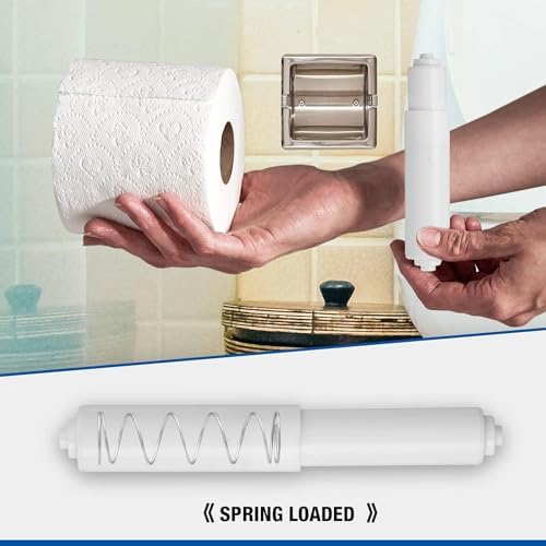 White Toilet Paper Holder Battery-Free Spiral Design