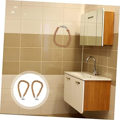 STOBOK Rustic Rope Toilet Paper Holder