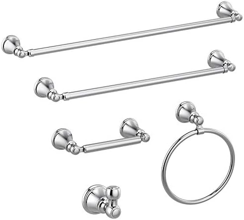 Durable Single Towel Hook for Bathroom in Chrome