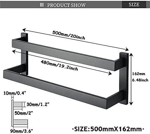 Black Towel Rail for Bathroom