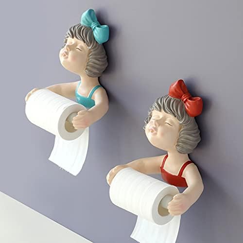 Cute Bowknot Girl Toilet Paper Holder
