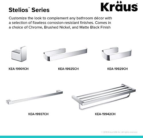 Sleek Chrome Bathroom Robe Hook