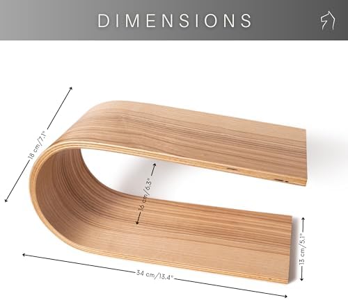 Wood Toilet Paper Holder Wall Mount for Multiple Rolls