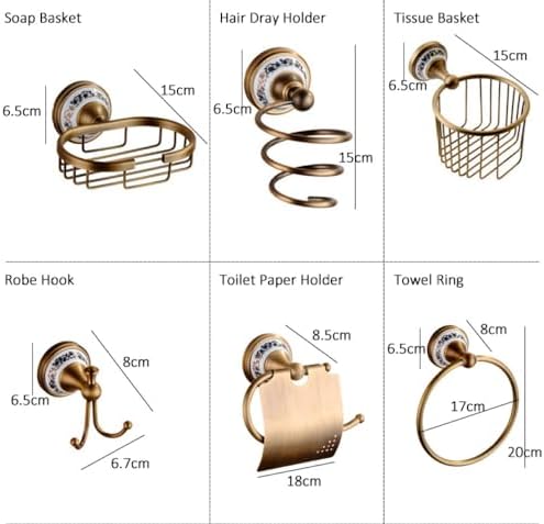 VIPAVA - antique bronze bathroom accessories set