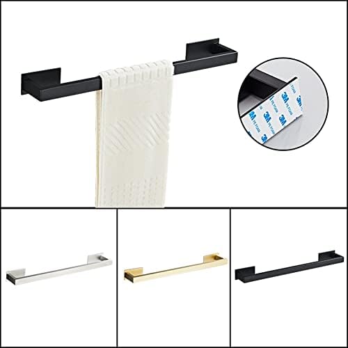 Sturdy Black Towel Rail for Bathroom