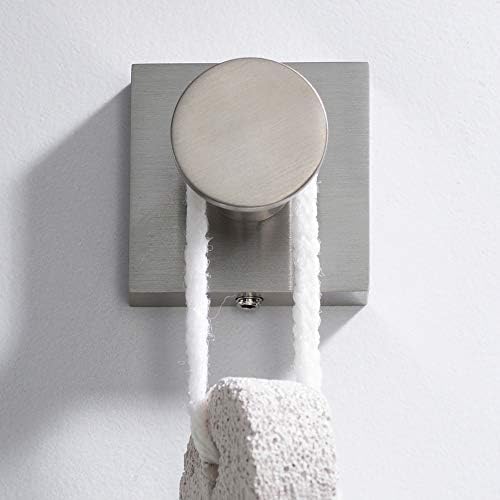 Kraus Ventus Bathroom Robe Towel Hook Brushed Nickel Finish