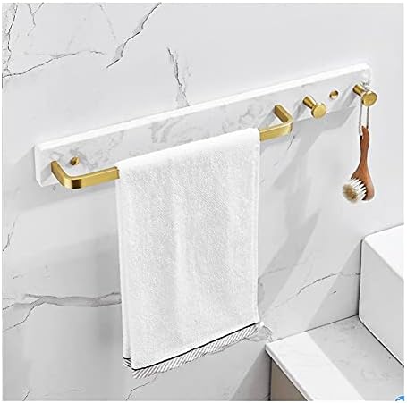 Light Marble Hand Towel Holder Brushed Gold for Bathroom Oral_skip