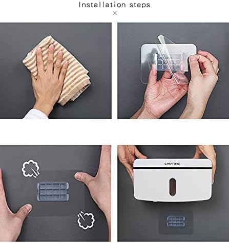 Self-Adhesive Toilet Roll Holder Waterproof No Drilling