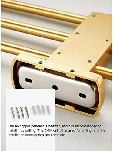 Stylish Brushed Gold Bathroom Towel Rack