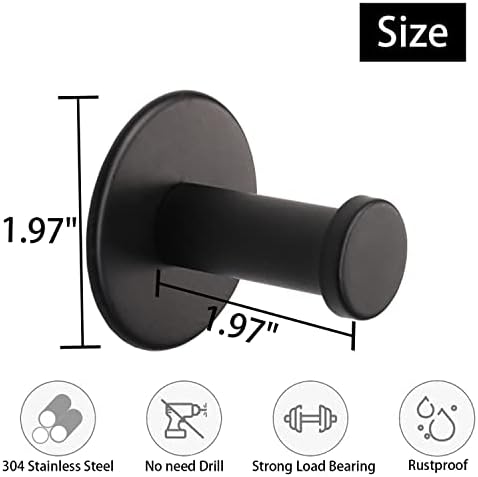 6-Piece Bath Towel Hooks Ultimate Performance