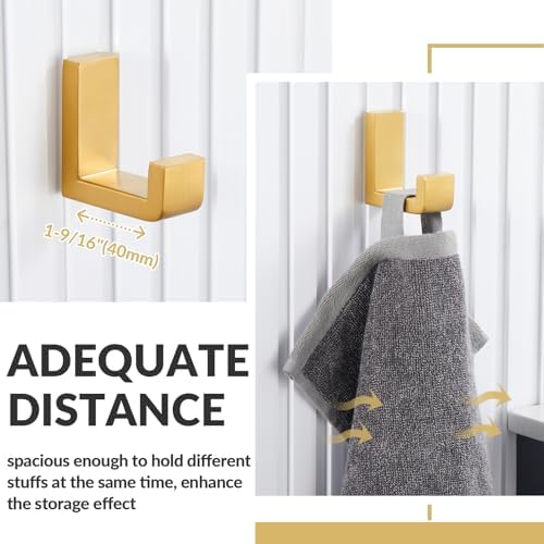 APLusee Stainless Steel Robe Towel Hook