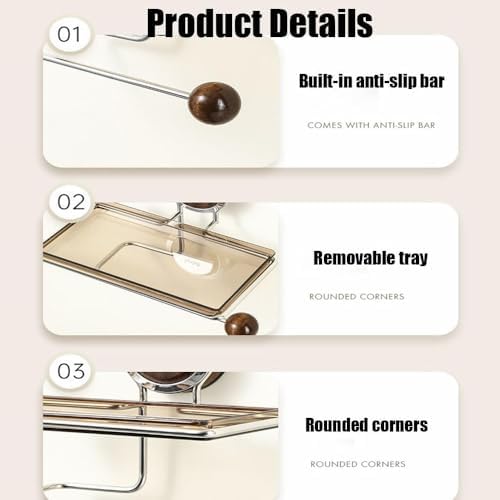 Drill-Free Suction Toilet Paper Holder Durable Stylish Bathroom Essential