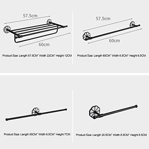 Premium Black Towel Rail for Bathroom Easy to Install Durable