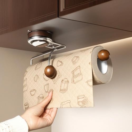 Premium Toilet Paper Holder with Suction Cup No Drilling Installation