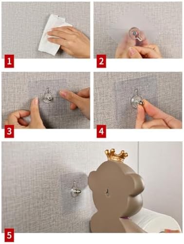 Funny Bathroom Toilet Roll Holder Wall Mounted 3D Animal Dispenser