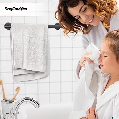 SAYONEYES Matte Black Towel Bar 18 Inch