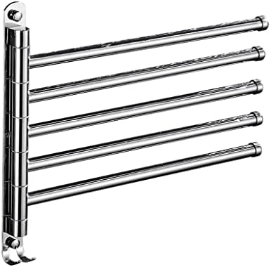 Bathroom Towel Bar Space Saving 4-Arm Display Holder