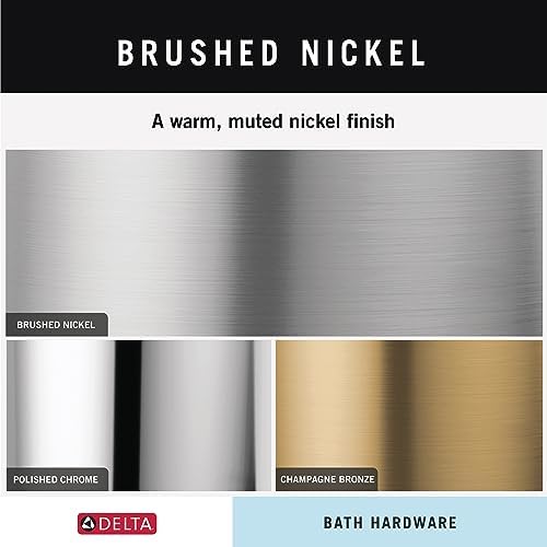 SpotShield Brushed Nickel Towel Hook Double J 1-Pack