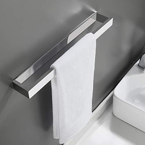 KESBath Towel Holder Stainless Steel Towel Rack Self-Adhesive Easy to Install