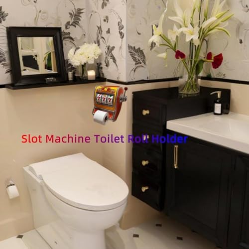 VegasMagic Slot Machine Toilet Roll Holder