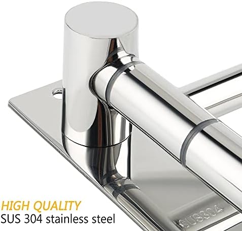 Stainless Steel Towel Rail Wall-Mounted Swivel Towel Bar