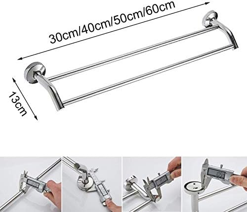 Towel Rack for Bathroom Kitchen Double Mounting Stainless Steel