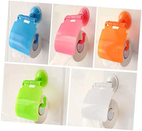 Suction Cup Toilet Paper Holder U-Design Bathroom Accessory Easy Install