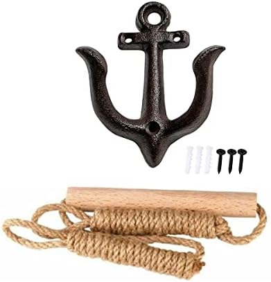 Nautical Wall Anchored Towel Holder by Yangmei