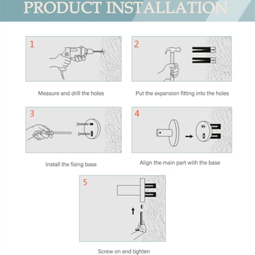 PIZZZENO Knurling Design Rose Gold Brushed Wall Mount Clothes Hook