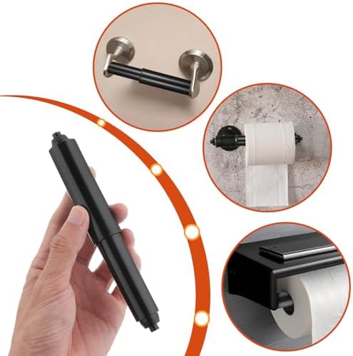 Adjustable 2-Piece Toilet Paper Holders for Home