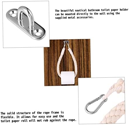Nautical Rope Toilet Paper Holder Wall-Mounted Towel Rail