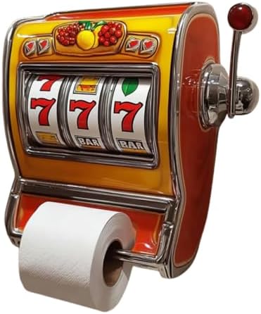 VegasMagic Slot Machine Toilet Roll Holder